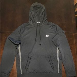 Men’s Amber Crombie and Fitch navy blue hoodie.